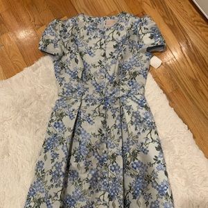 Gal Meets Glam Margaret Poppy Jacquard Dress